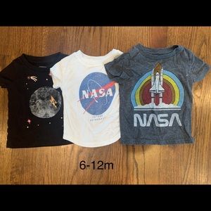 6-12m space shirts